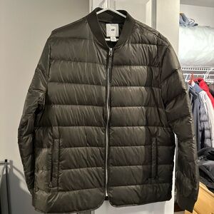H&M Men's Dark Green Puffer Jacket